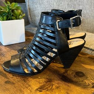 Vince Camuto Black Strappy Heeled Sandals